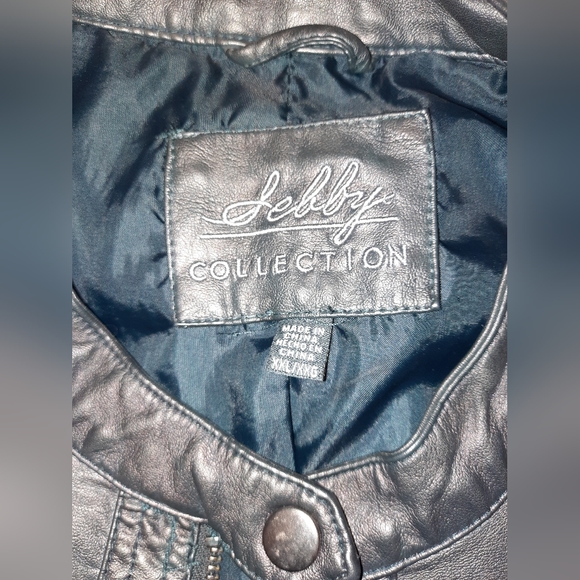 COPY - Selby Collection women's slate faux leather jacket XXL excellent used co… - Picture 3 of 11